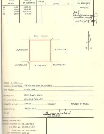 STATE LODGE|PĹOT FOR SALE| {50 BY 50} 2,500SQM|SALE PRICE|K1,000,000M