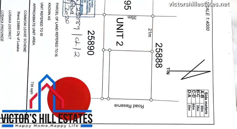 📍 35m by 21m RESIDENTIAL PLOT FOR SALE IN CHALALA NEAR BORDERVIEW